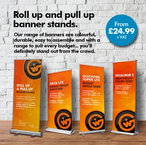 Roll Up & Pull Up Banner Stands