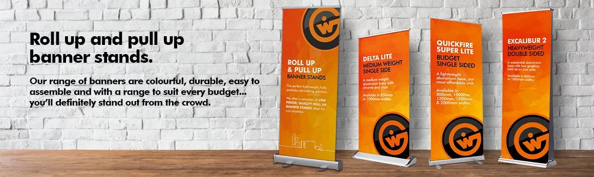 Roll Up & Pull Up Banner Stands