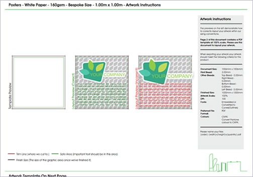 Artwork Templates, with your branding!